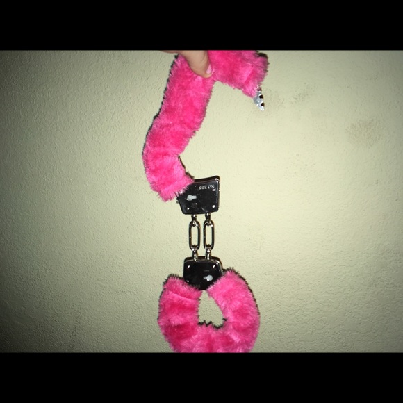 Spencer's | Other | Fuzzy Pink Handcuffs From Spencers | Poshmark